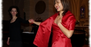 Mi-kyung Kim et la pianiste Olga Bakhutashvili