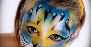 Maquillage artistique en chat