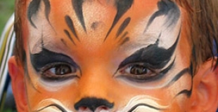 Maquillage pour enfant, tigre
