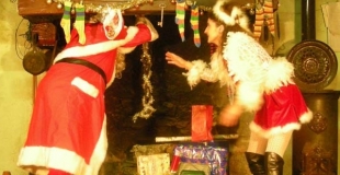 Le Père Noël et Mme Noël  passent par votre cheminée