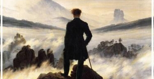 Photo Paysage sentimental (Voyageur contemplant une mer de nuages de Friedrich)