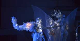 marcheurs de rêves - spectacle échassiers lumineux & artifices /photo J.Esnault