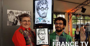 Sur tablette projeté sur écran envoyé sur téléphone 