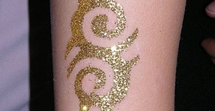 tatouage paillettes