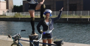 éambulation, rue, main à main, marain, clown,aniamtion, enfant