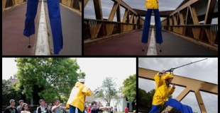 Or, chic, haut de gamme, rose,  accueil, échasses, hotesses, prestige