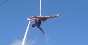 Prestation extérieur dans la troupe Stey, La toussuire, juillet 2012