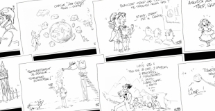 Animation séminaire exemples de dessins d'humour en live!