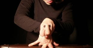 Marionnettes, clown, arbre de noel