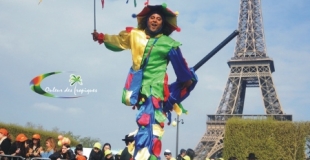 les échassiers Frévo & Tropicolor de Couleur des Tropiques, 1 à 2 artistes