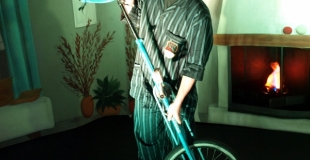 équilibre sur grand monocycle