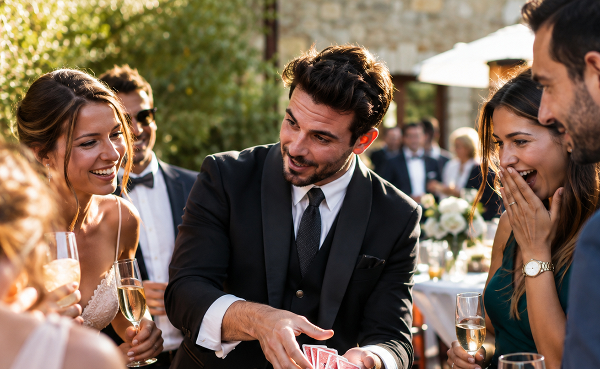Magicien pour mariage : comment le recruter ? Quelles interventions ? Quel budget prévoir ?