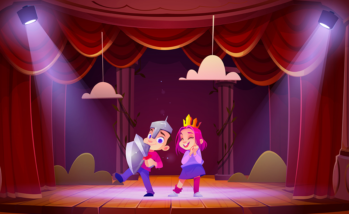 Spectacle enfants thème prince, princesse et chevalier !