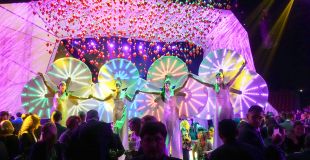 Les Nymphéas lors d'une soirée privée dans un chateau