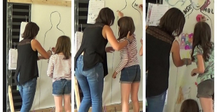 Performance plastique sur scène