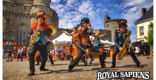 La fanfare Kafi (Pays de Loire) propose son nouveau spectacle en 20, Royal Sapiens pour animer les f
