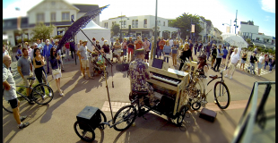 Déambulation piano-vélo à Hardelot