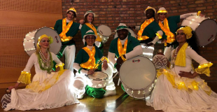 batucada bresilienne lumineux lumineuse compagnie wim percussion