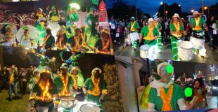 batucada bresilienne lumineux lumineuse compagnie wim percussion