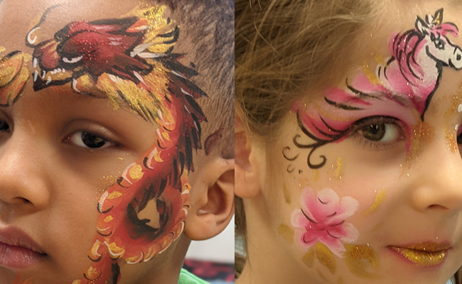 Maquilleuse enfants face painting domicile lyon 69 - Art et Glamour