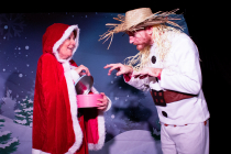 L'épouvantail bonhomme de neige au Pôle Nord