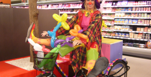  Tricycle sculpture sur ballons