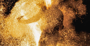 Spectacle feu et led