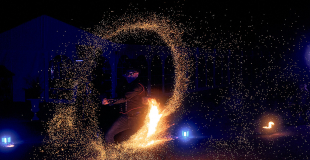 spectacle feu led et pyrotechnie