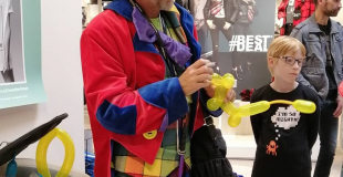 clown sculpture ballon Bretagne