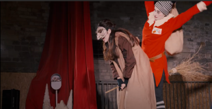 Befana et Crabouille sur le balai volant