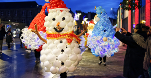 gnomes et bonhomme de neige