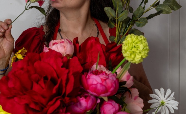 Chemin de table gaze de coton Vieux Rose pas cher - Decoration mariage -  Badaboum