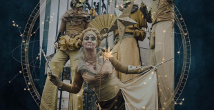 Déambulation échassiers lumineux parade