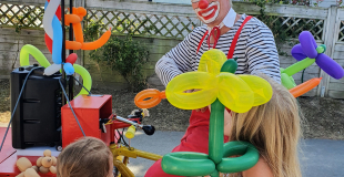 Clown Totoche Triporteur VTT Ballons