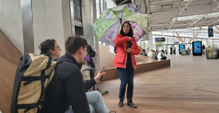 dans la gare de Rennes