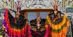 parade échassieres danseuses tribal fusion 