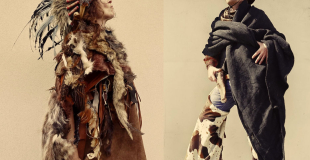 Cowboy et amérindienne