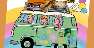 Camion Vert spectacle concert, pour faire le plein de bonne humeur