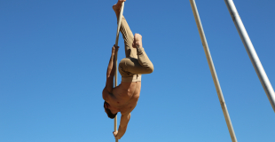 Numéro Cirque Corde lisse