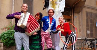 Aperçu visuel des performances artistiques de la Compagnie Circo Criollo : acrobaties, décors immersifs et costumes féériques en tournée