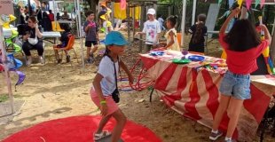 Initiation ludique aux arts du cirque et à l'équilibre en plein air